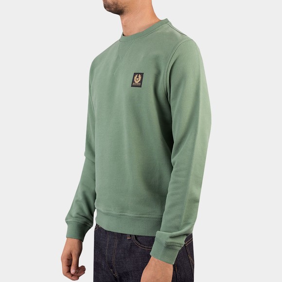 Belstaff Mens Green Chest Logo Sweatshirt #3