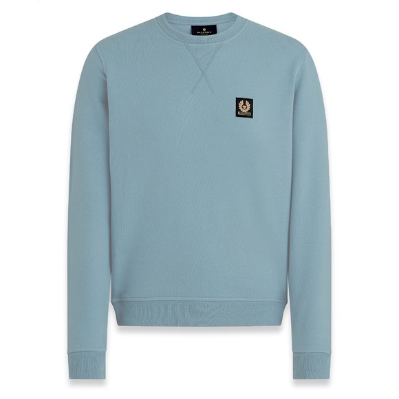 Belstaff Mens Blue Chest Logo Sweatshirt #1