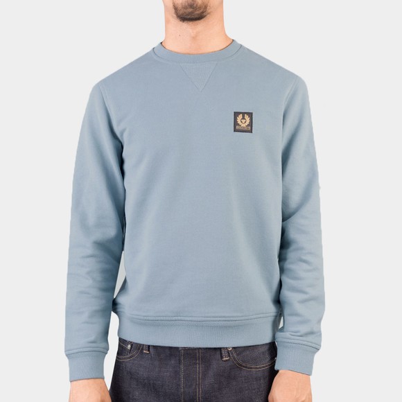 Belstaff Mens Blue Chest Logo Sweatshirt #2