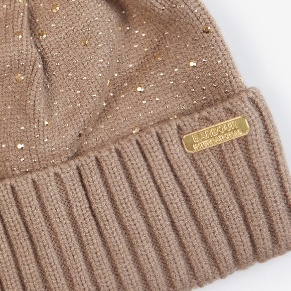 Barbour International Womens Yellow Podium Beanie #3