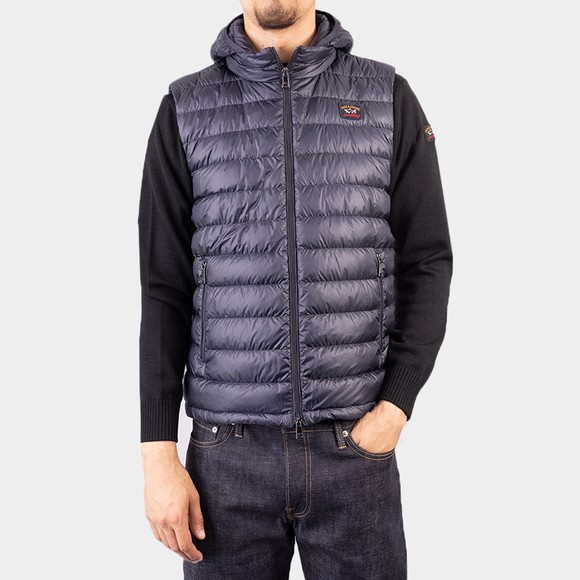 Paul & Shark Mens Blue Light Down Hooded Gilet #2
