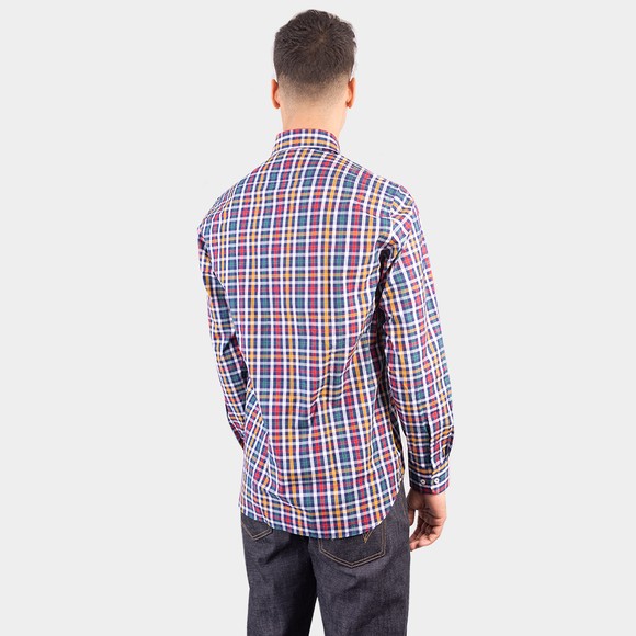 Paul & Shark Mens Red Multi Check Shirt #4