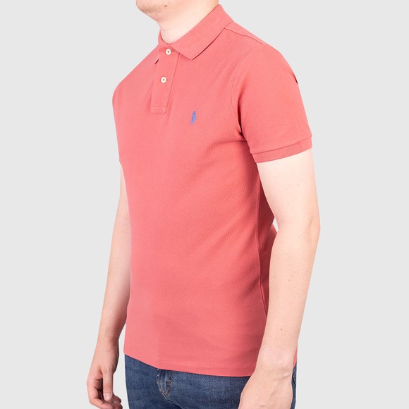 Polo Ralph Lauren Mens Red Custom Slim Fit Short Sleeve Polo Shirt #3