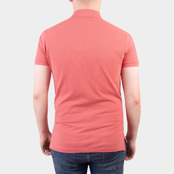 Polo Ralph Lauren Mens Red Custom Slim Fit Short Sleeve Polo Shirt #4