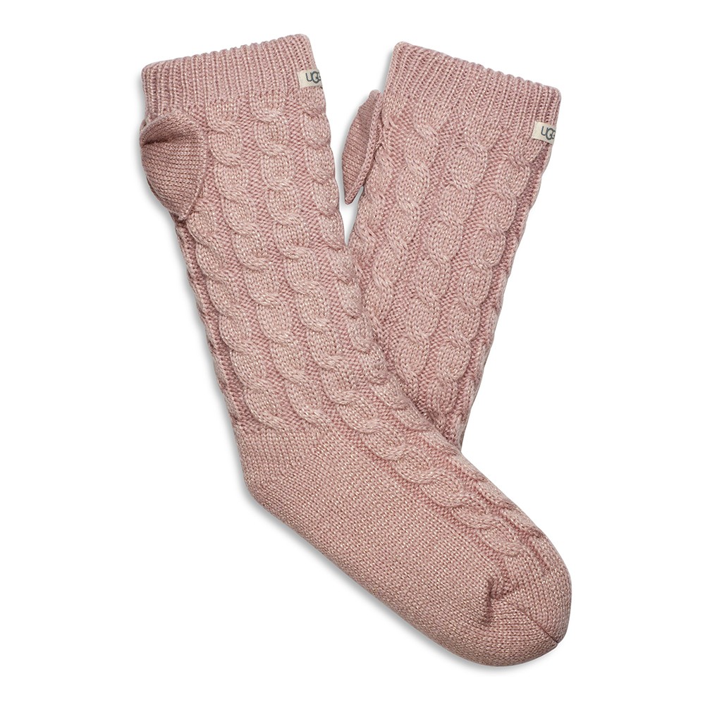 Laila Bow Fleece Lined Sock Laila Bow Fleece Lined Sock