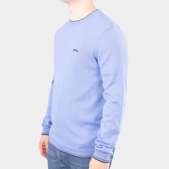 BOSS Mens Blue Athleisure Ritom Jumper #3