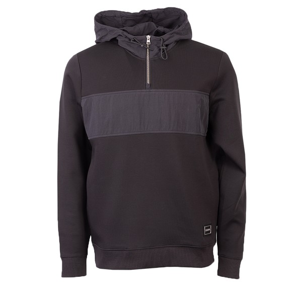 HUGO Mens Black Doregano Half Zip Sweatshirt #1