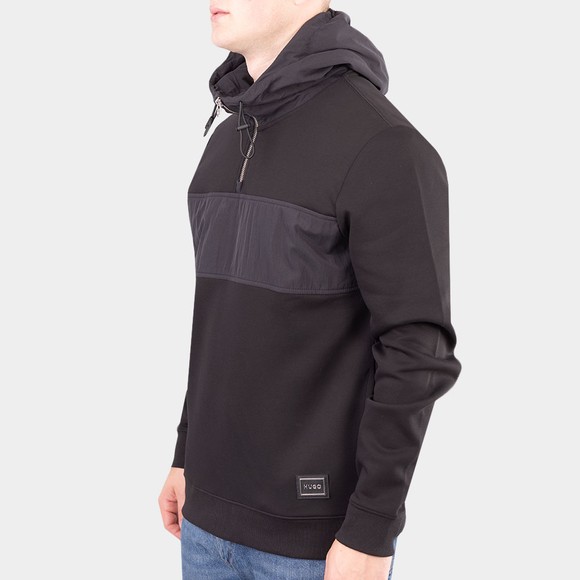 HUGO Mens Black Doregano Half Zip Sweatshirt #3