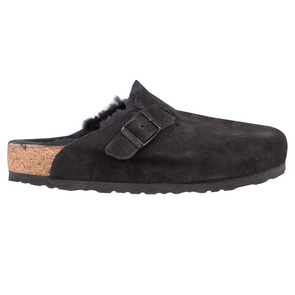 Birkenstock Womens Black Boston VL Shearling Sandal