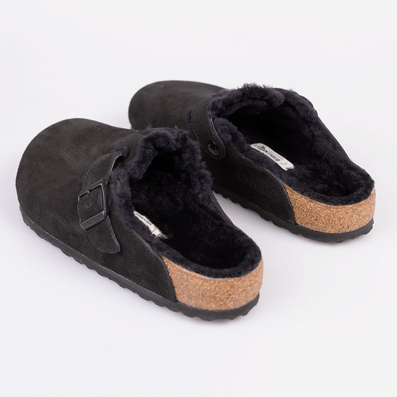 Birkenstock Womens Black Boston VL Shearling Sandal main image