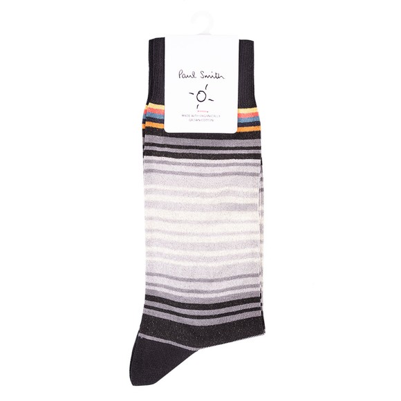Paul Smith Mens Black Yann Stripe Sock main image