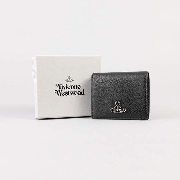 Vivienne Westwood Womens Black Grain Leather Billfold Purse  #5