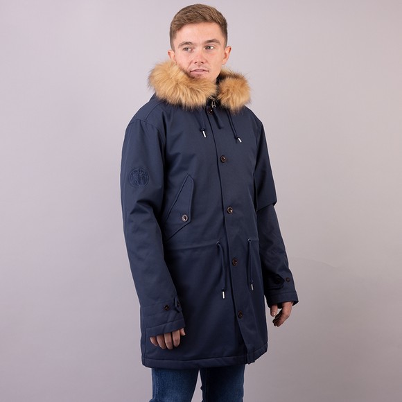 Pretty Green Mens Blue Fairford Parka main image
