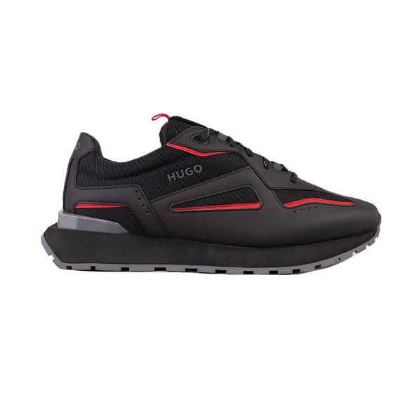 HUGO Mens Black Cubite Runner Trainer #1