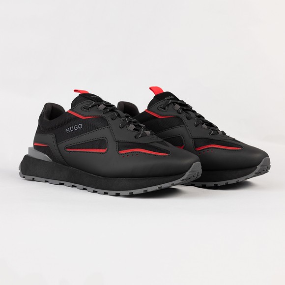 HUGO Mens Black Cubite Runner Trainer #2