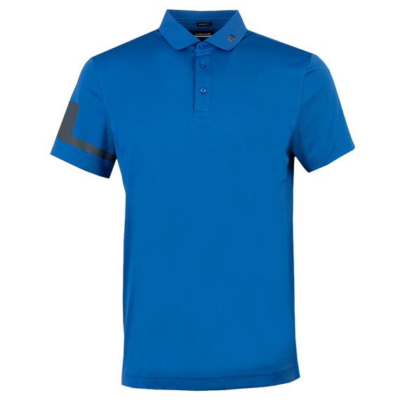J.Lindeberg Mens Blue Heath Regular Polo Shirt #1
