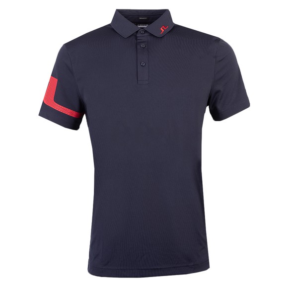 J.Lindeberg Mens Blue Heath Regular Polo Shirt #1