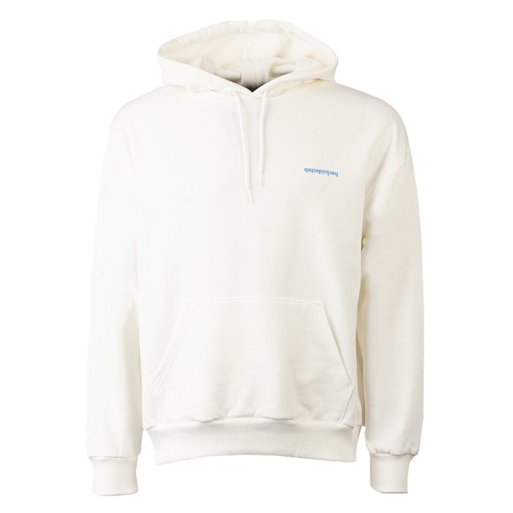 Backside Club Mens White How 505 Locals Overhead Hoody main image