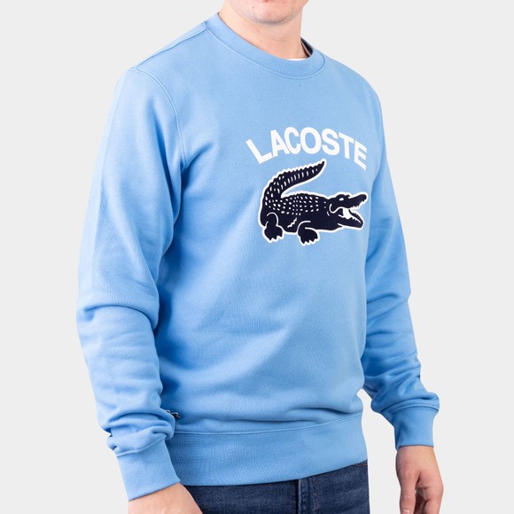 Lacoste Mens Blue SH9689 Crocodile Sweatshirt #3