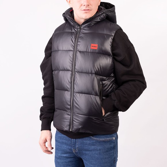 HUGO Mens Black Balti2241 Gilet main image