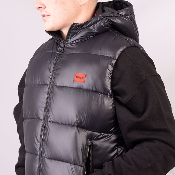 HUGO Mens Black Balti2241 Gilet main image