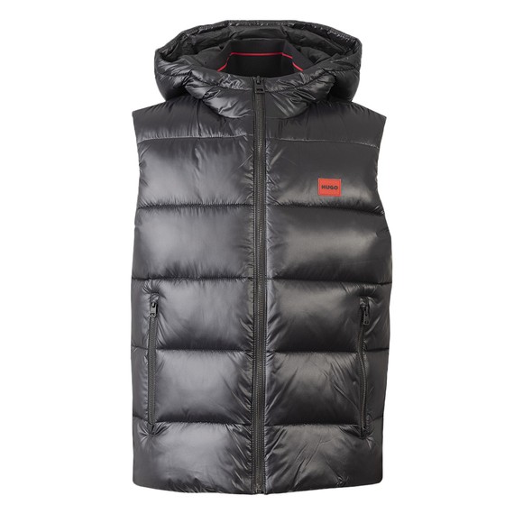 HUGO Mens Black Balti2241 Gilet main image