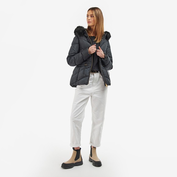 Barbour International Womens Black Julio Quilt #3