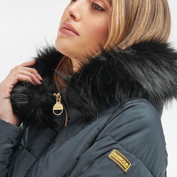 Barbour International Womens Black Julio Quilt #5