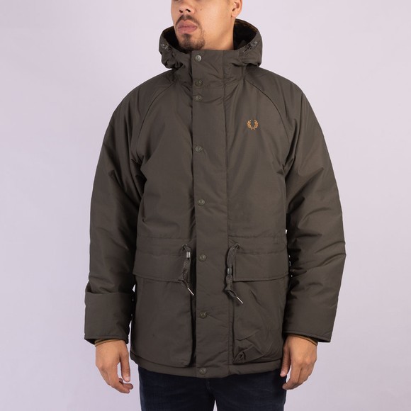 Fred Perry Mens Green Padded Zip Through Jacket #2