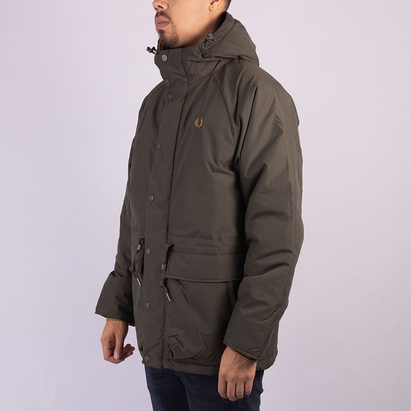 Fred Perry Mens Green Padded Zip Through Jacket #3