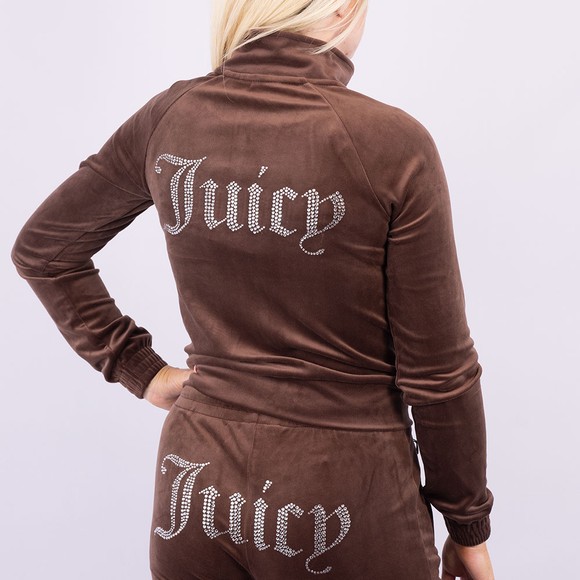 Juicy Couture Womens Brown Tanya Track Top #4