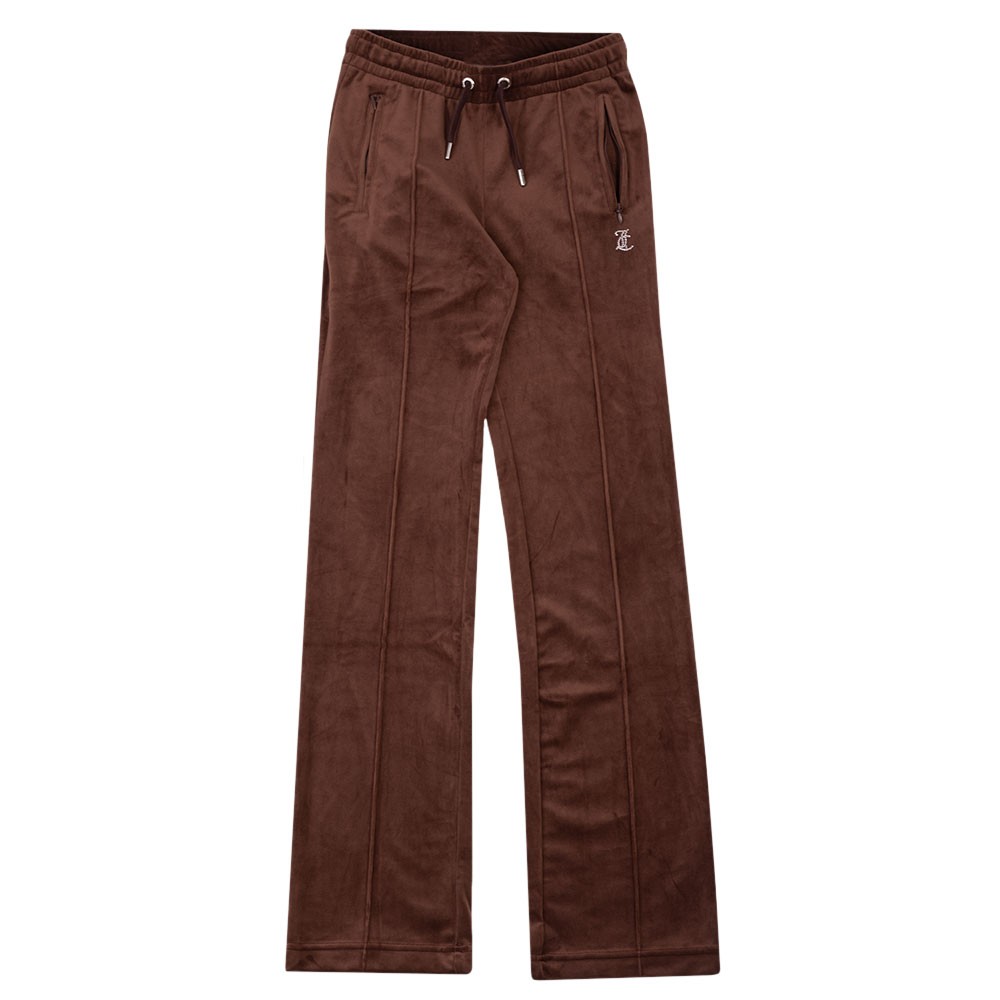 Women Brown Terry Drawstring Track Pants