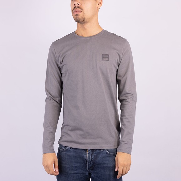 BOSS Mens Grey Tacks Long Sleeve T-Shirt #2