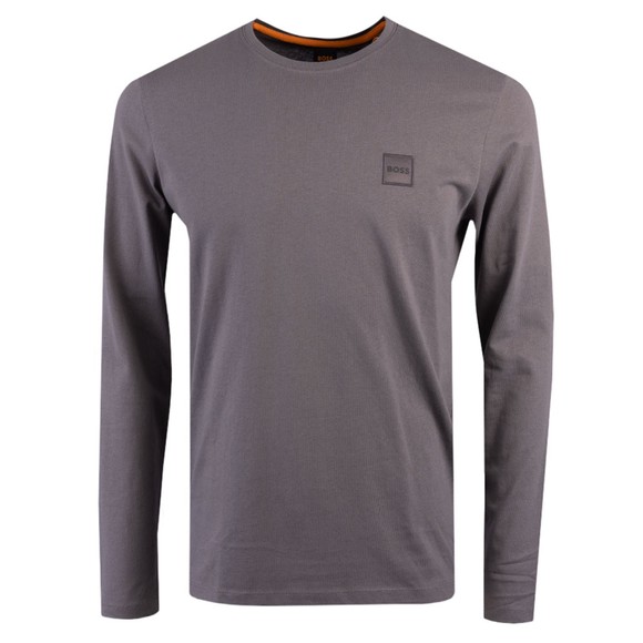 BOSS Mens Grey Tacks Long Sleeve T-Shirt #1