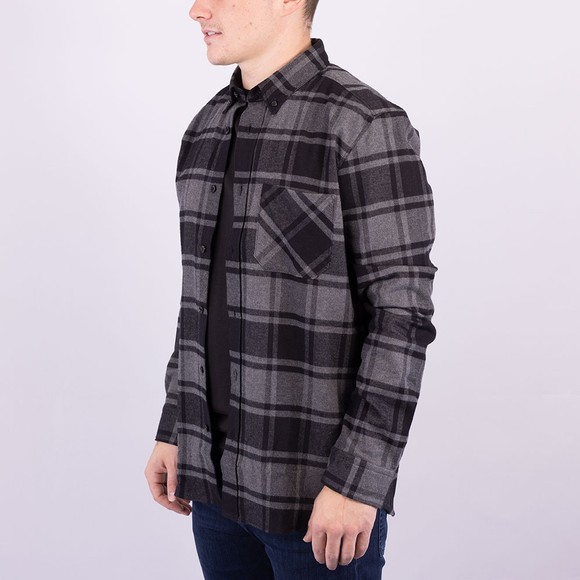 HUGO Mens Black Ermann Check Shirt #3