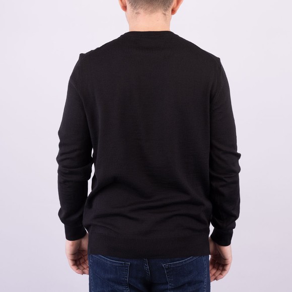 BOSS Mens Black Formal Botto Knitted Jumper main image