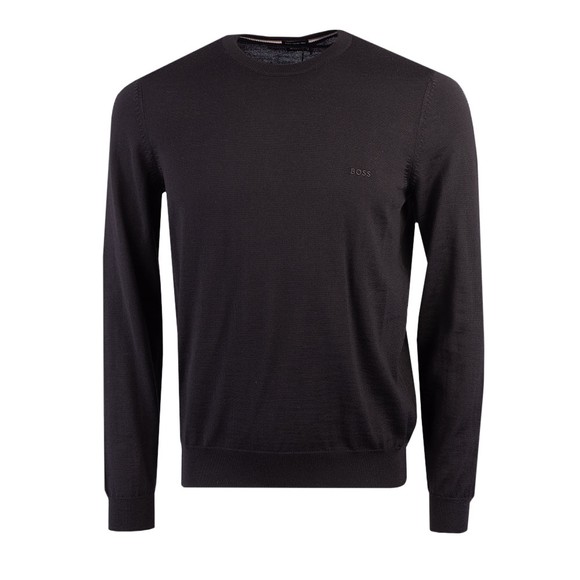 BOSS Mens Black Formal Botto Knitted Jumper main image
