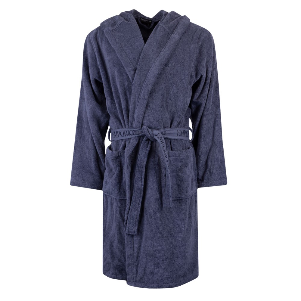 Emporio Armani Embroidered Logo Bathrobe Oxygen Clothing
