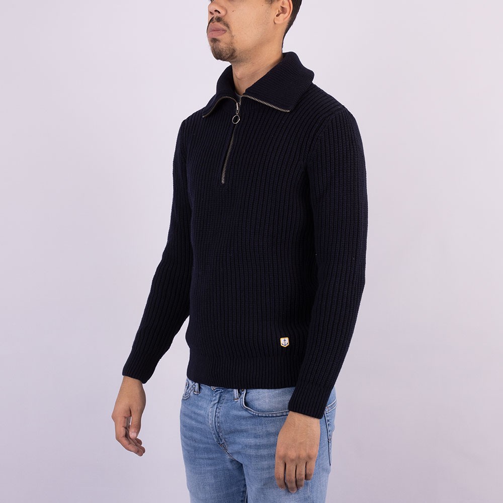 Armor Lux Half Zip Collar Jumper | Masdings