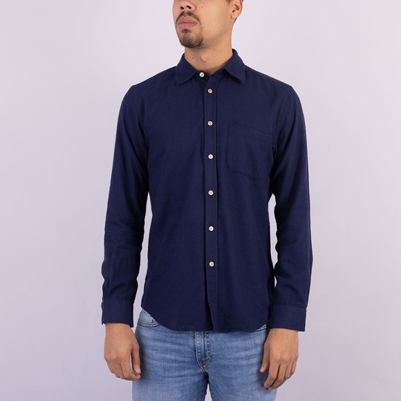 Portuguese Flannel Mens Blue Teca Shirt main image