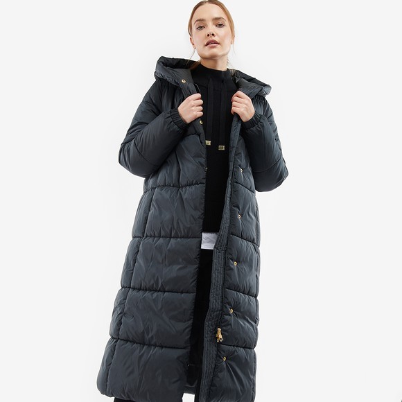 Barbour International Womens Black Aldea Quilted Jacket #3