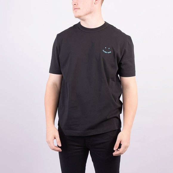 PS Paul Smith Mens Black Happy Logo T-Shirt main image
