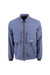 Marshall Artist Mens Blue Cotton Overshirt