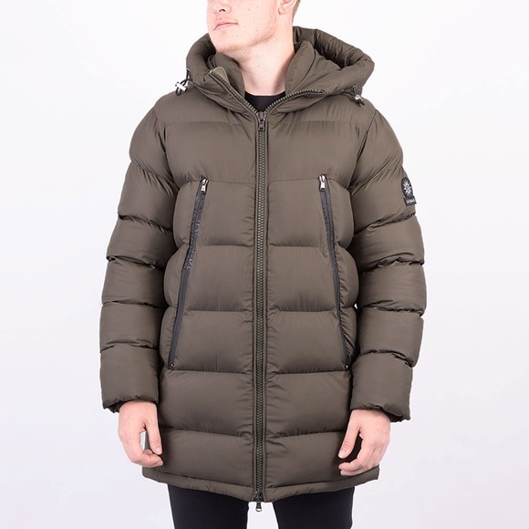 Sandbanks Mens Green Ravine Mid Puffer #2