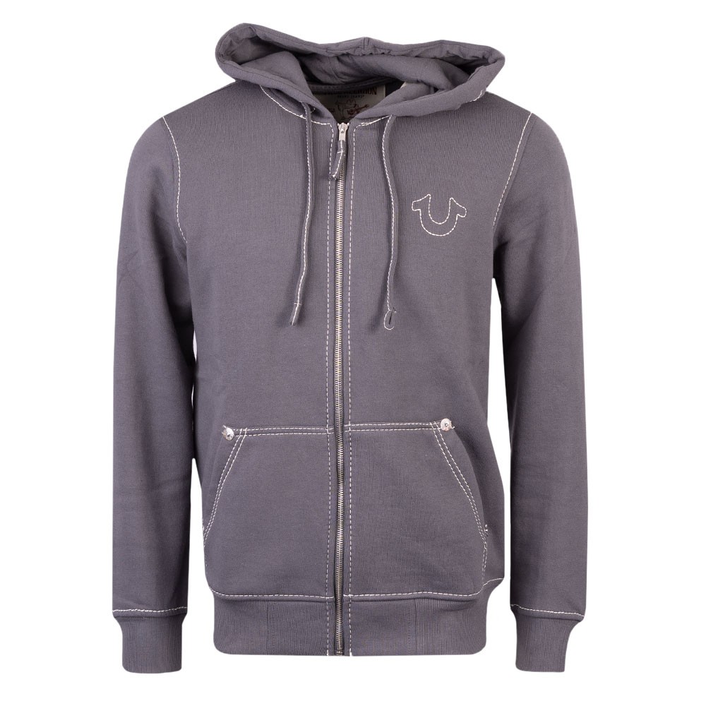 True Religion Big T Zip Up Hoodie Oxygen Clothing