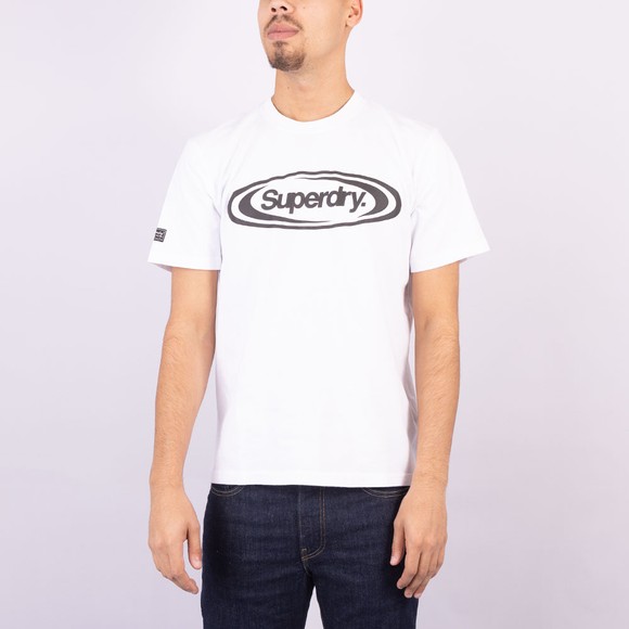 Superdry Mens White Vintage Game On 90s T-Shirt main image