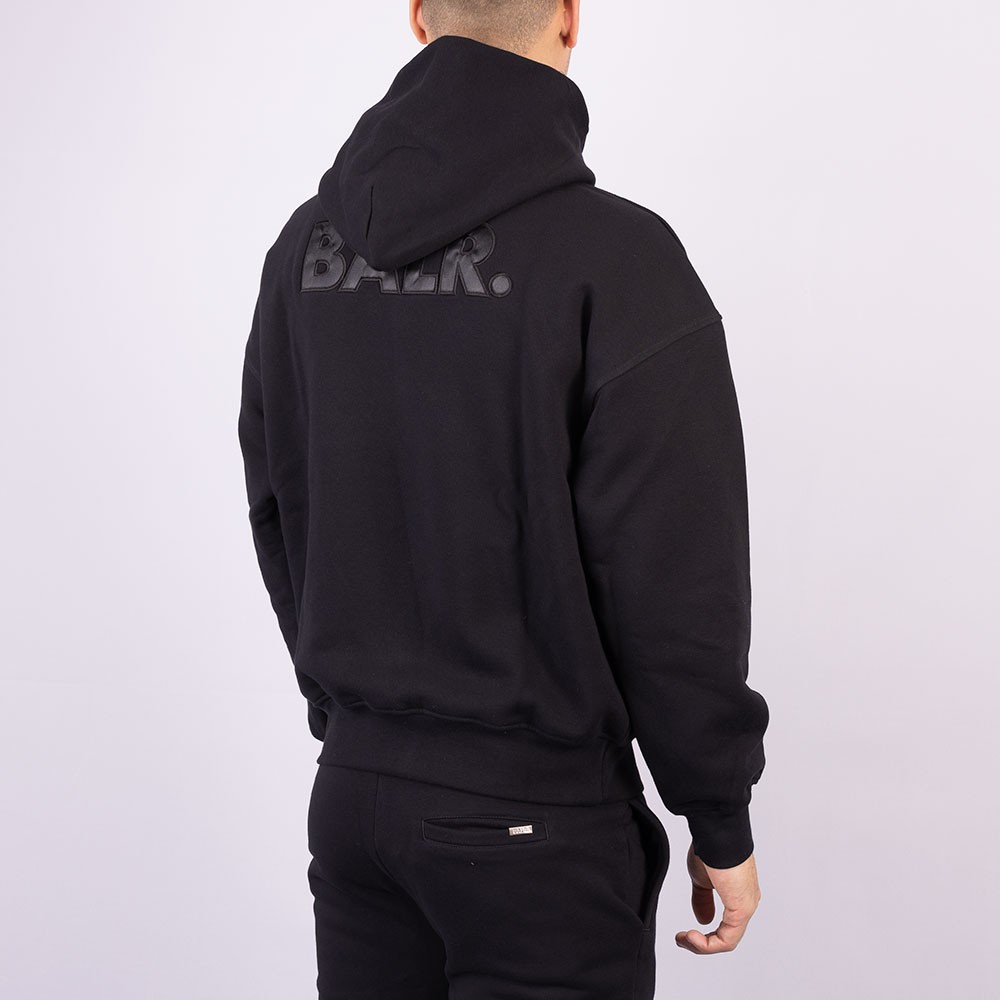 BALR. JOEY BOX BRAND POCKET HOODIEユニセックス Balr Joey Box Satin Hoody | Oxygen Clothing