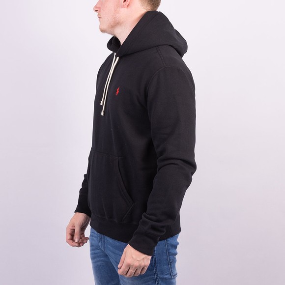Polo Ralph Lauren Mens Black Overhead Fleece Hoody #3