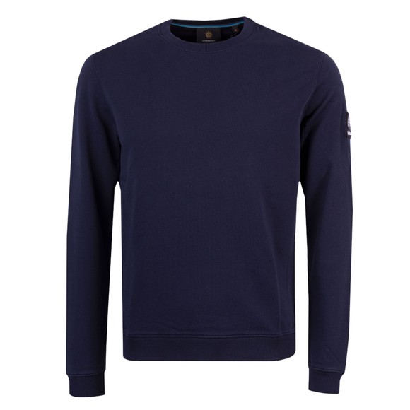 Sandbanks Mens Blue Logo Badge Sweatshirt main image