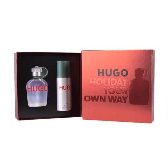 HUGO Mens Beige Man EDT Gift Set #1